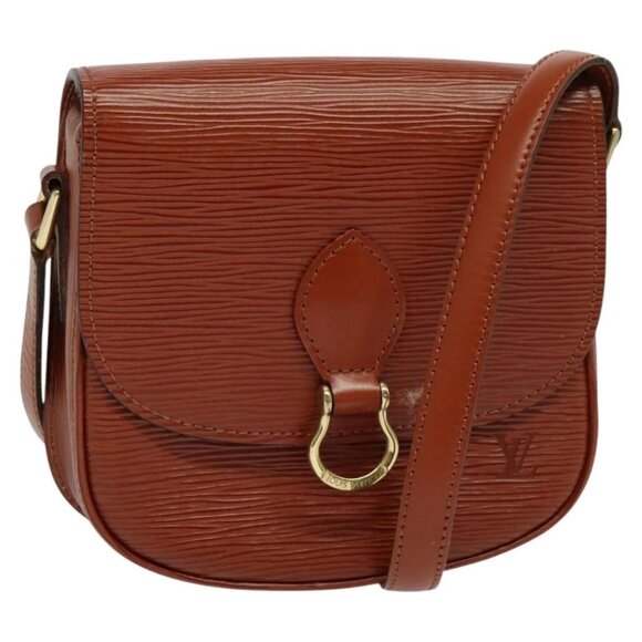 LOUIS VUITTON Epi Saint Cloud PM Shoulder Bag Brown M52213 LV Auth 136414 - Picture 1 of 16